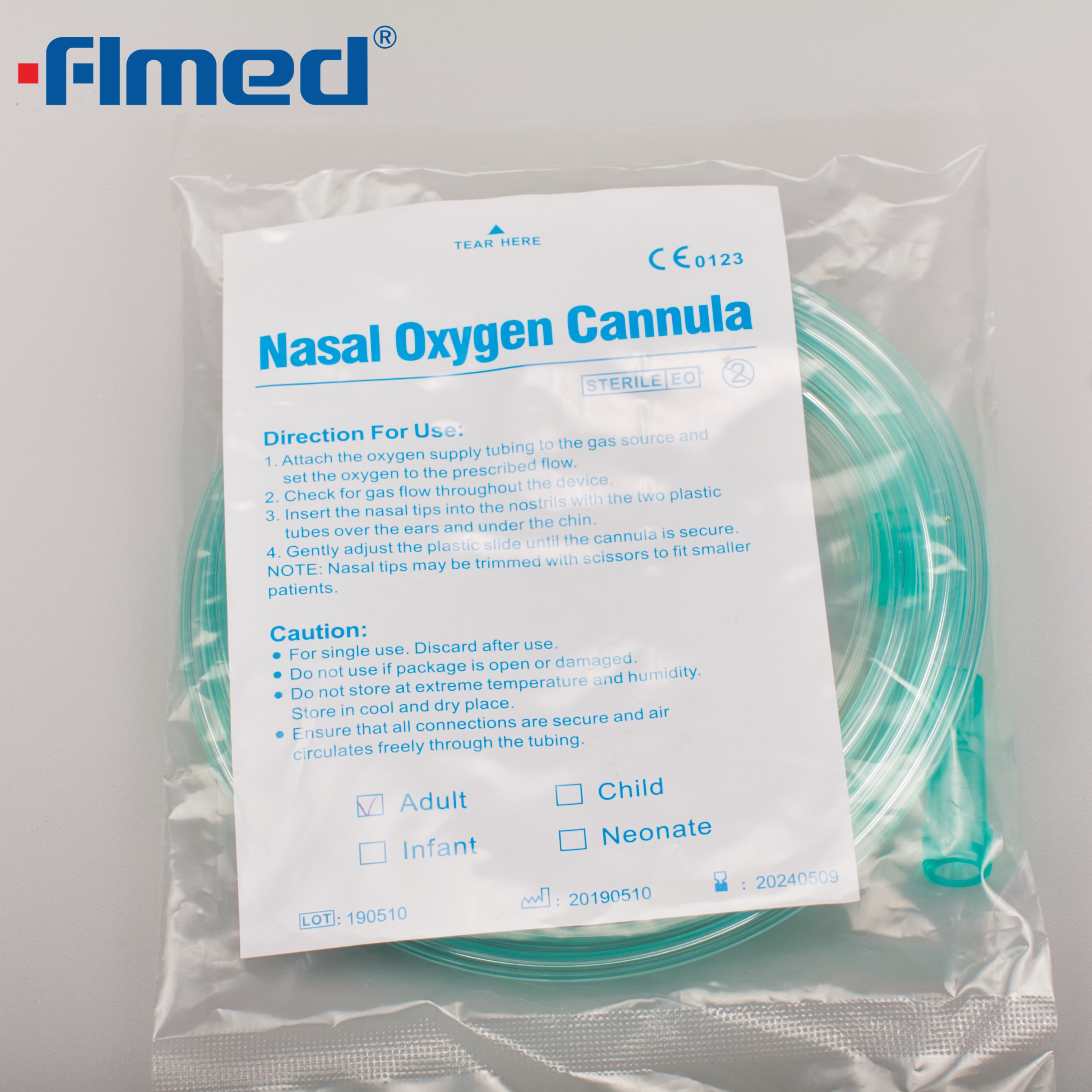 Wegwerp nasale zuurstofbuis voor zuurstoftherapie 