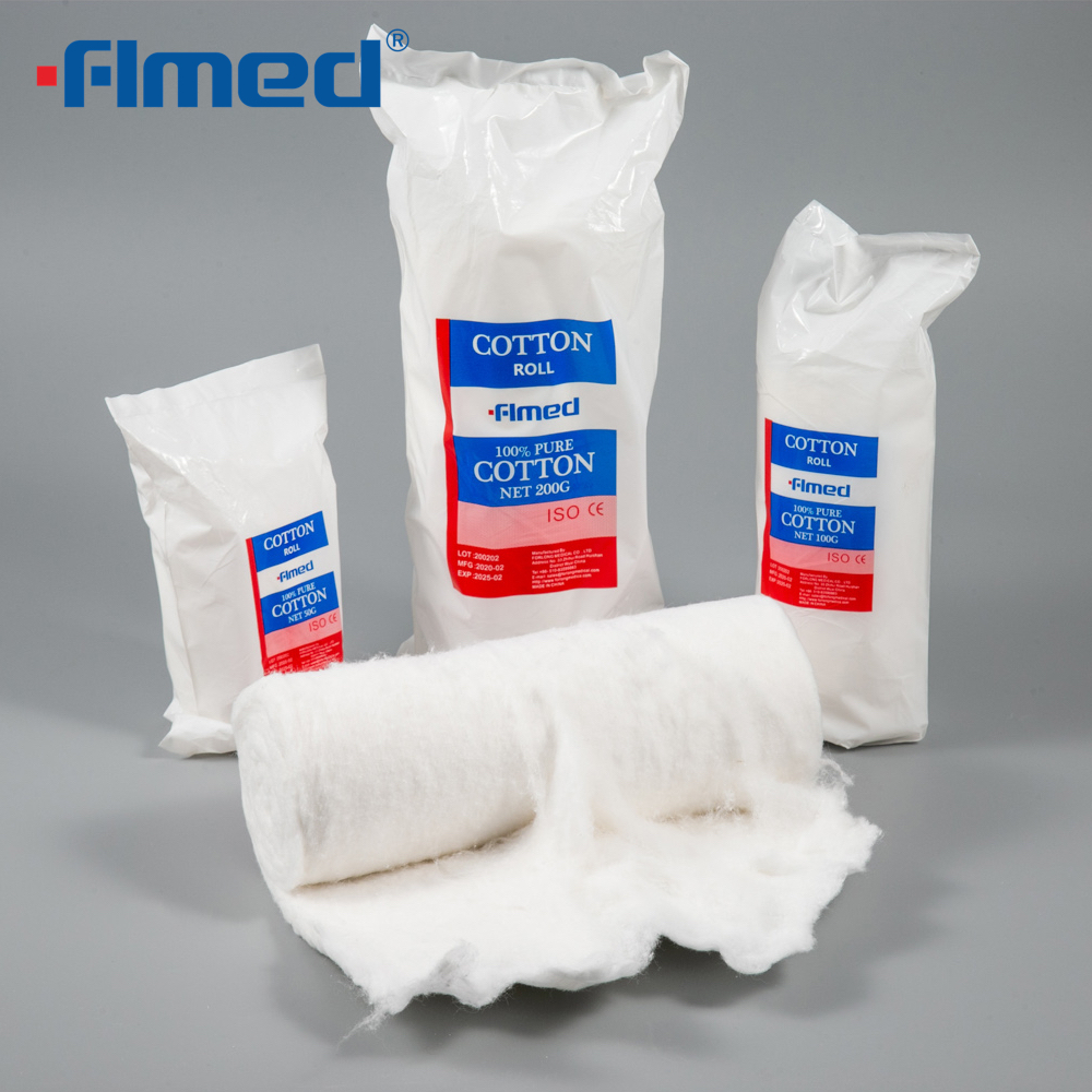 Chirurgische medische absorberende hydrofiel 100% katoenen roll