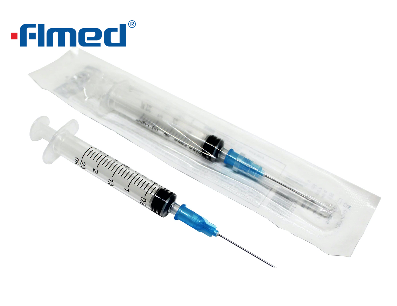 2,5 ml spuit met 23G injectienaald (23GX30MM)