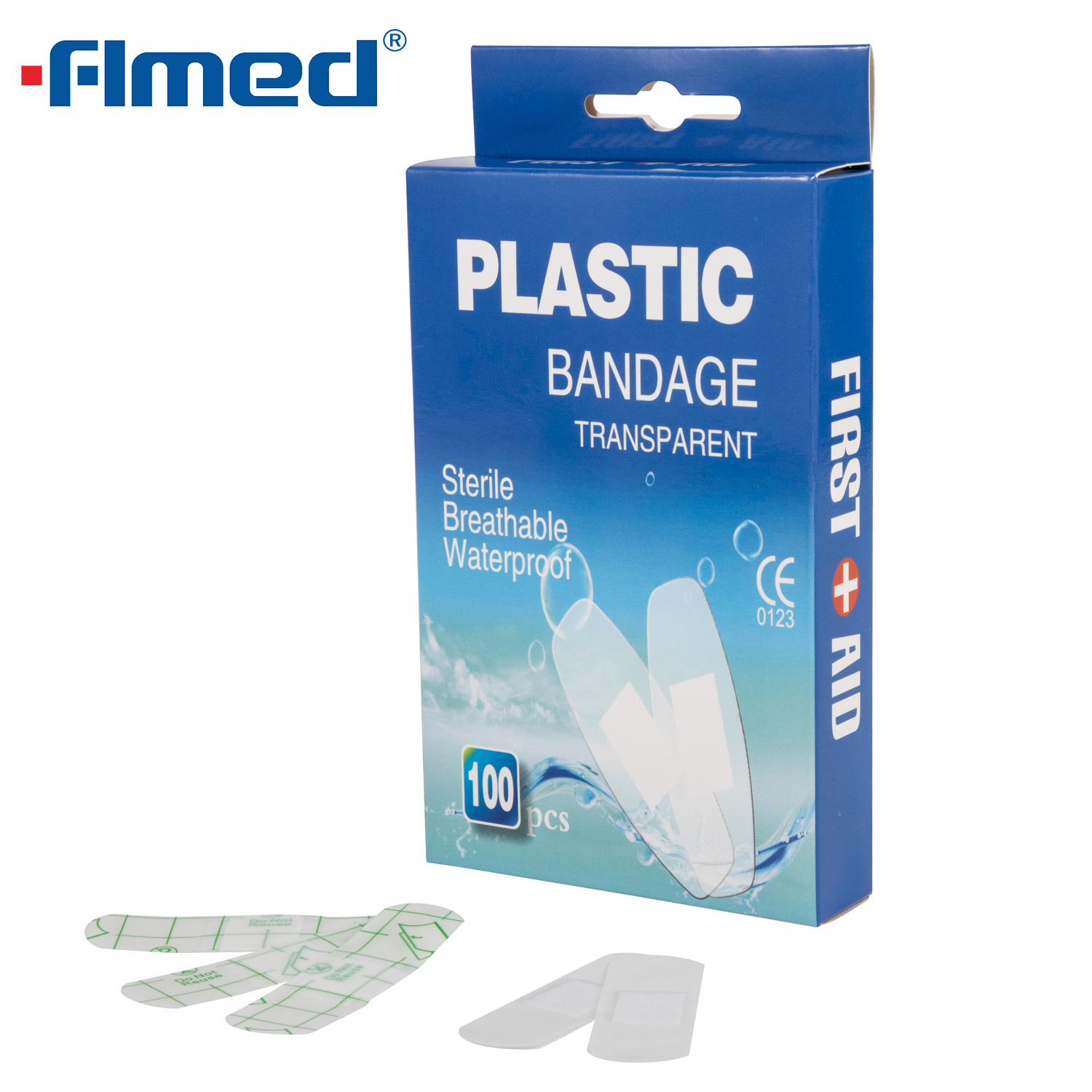 Wondbandage Plastic waterdichte eerste hulppleister voor wondverzorging 