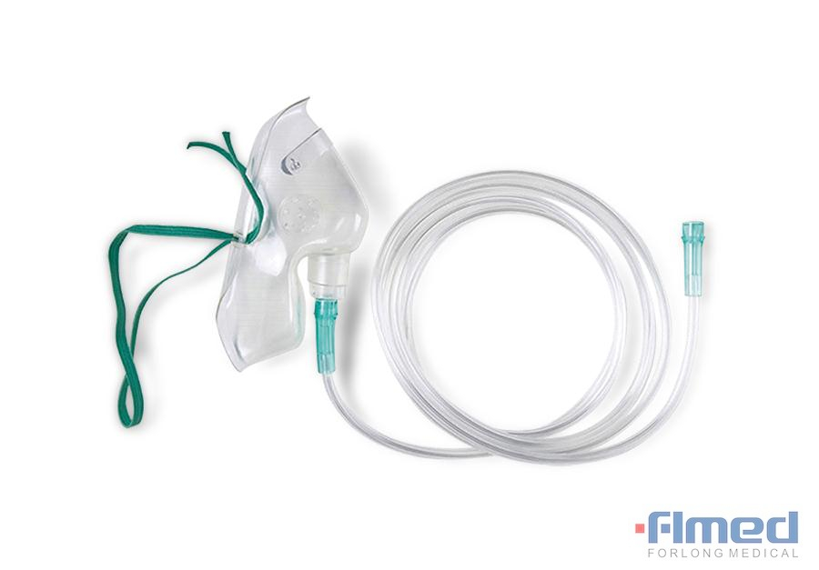 Disposable Oxygen Mask, Medical Oxygen Mask, Ademing Oxygen Mask