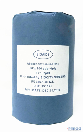 4-laags absorberende gaasrol 36 inch * 100 meter medische gaasrol absorberende gaasrol