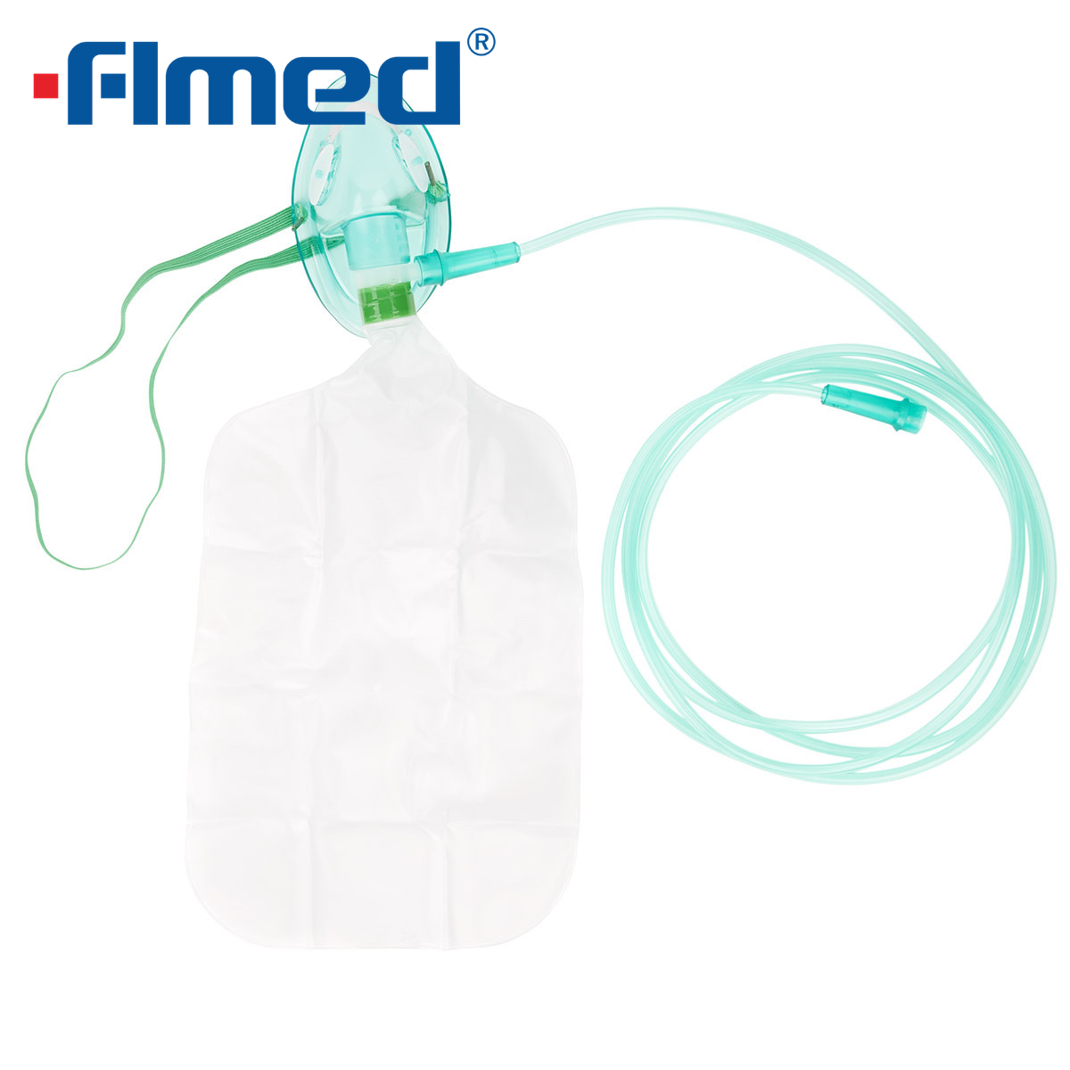 Zuurstofmasker met reservoir & buis (volwassen)